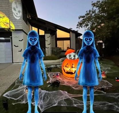 Girl for Halloween garden decoration