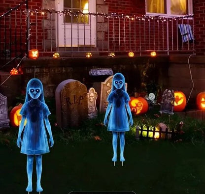 Girl for Halloween garden decoration