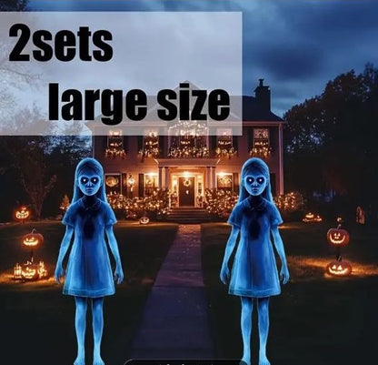 Girl for Halloween garden decoration