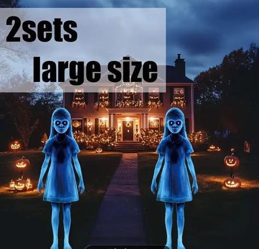 Girl for Halloween garden decoration