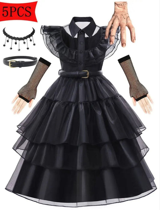 Wednesday Addams 5-in-1 Costume