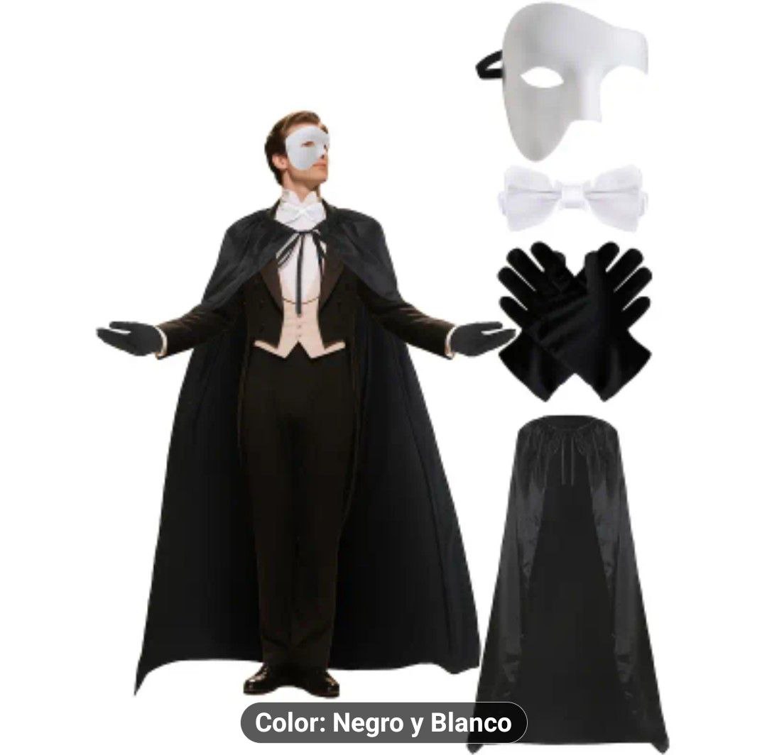 Dramatic Elegance! Complete Phantom of the Opera / Master of Ceremonies Costume Kit – Instant Halloween Luxury