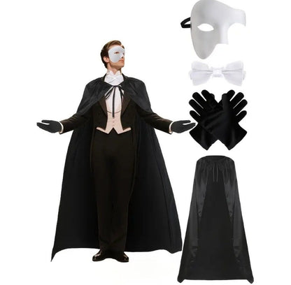 Dramatic Elegance! Complete Phantom of the Opera / Master of Ceremonies Costume Kit – Instant Halloween Luxury