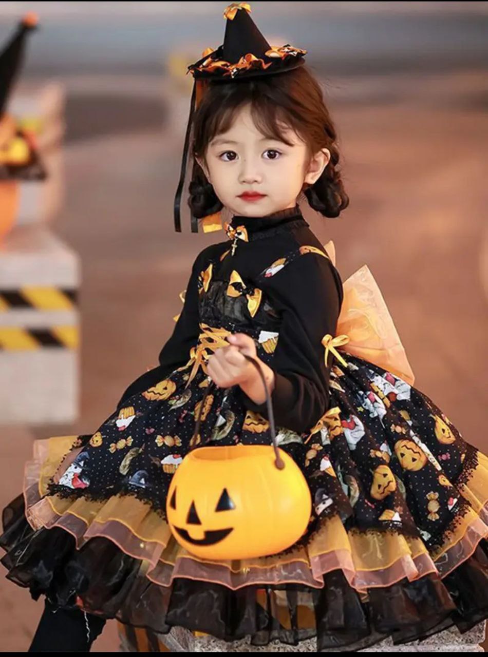 Elegant Halloween dress for little girls