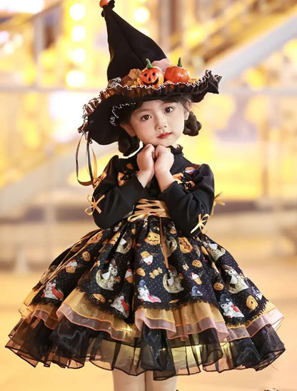 Elegant Halloween dress for little girls