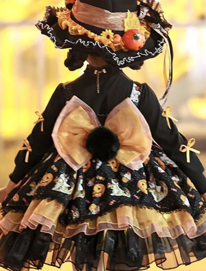 Elegant Halloween dress for little girls