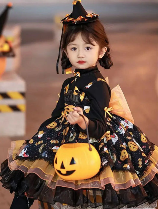 Elegant Halloween dress for little girls