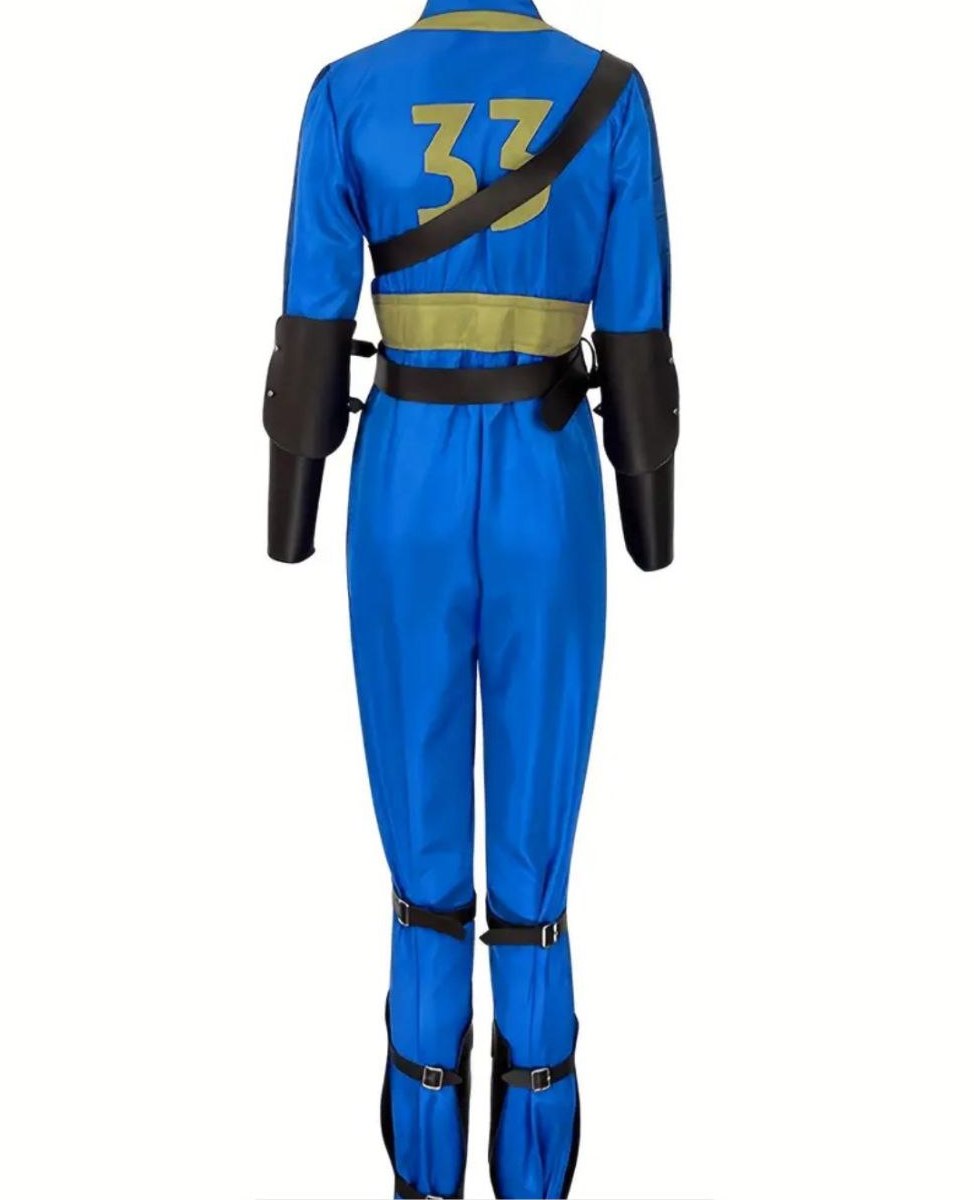 Fallout Costume 33 Blue Jumpsuit Fallout Season 1 Cosplay Suit Halloween