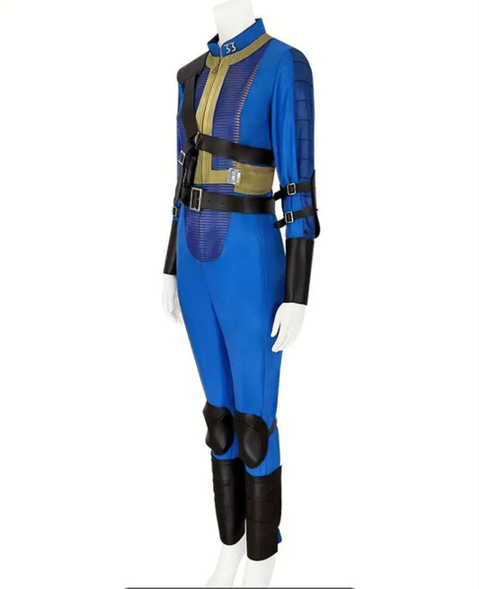Fallout Costume 33 Blue Jumpsuit Fallout Season 1 Cosplay Suit Halloween