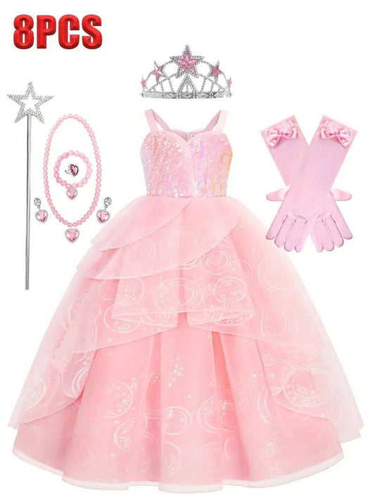 Glinda dress for girls, from the movie The Wicked